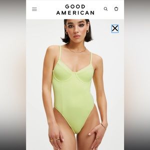 Good American one-piece bathing suit size medium new with tags